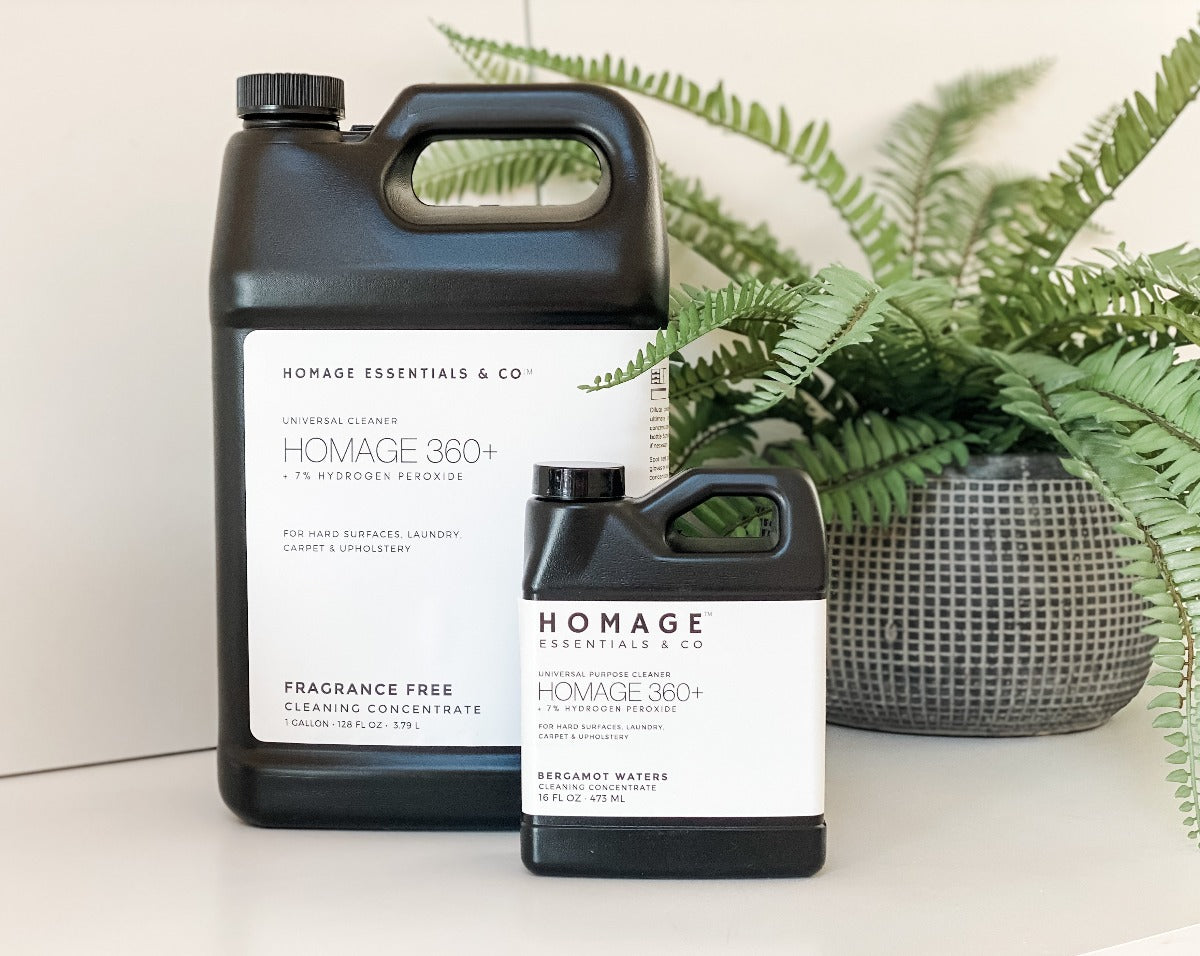 Homage 360+ 7% Hydrogen Peroxide Universal Cleaning Concentrate - 16 oz - Homage Essentials & Co