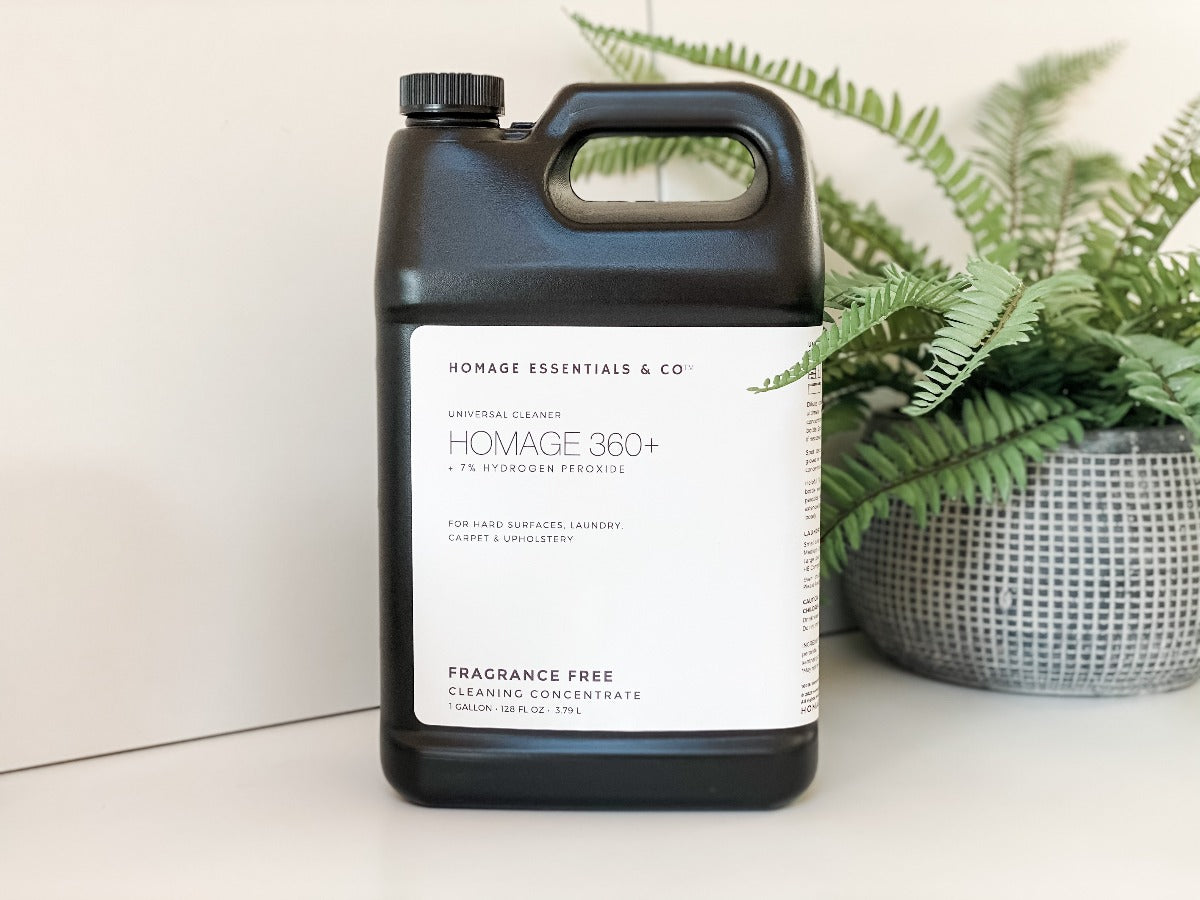 Homage 360+ 7% Hydrogen Peroxide Universal Cleaning Concentrate - 16 oz - Homage Essentials & Co