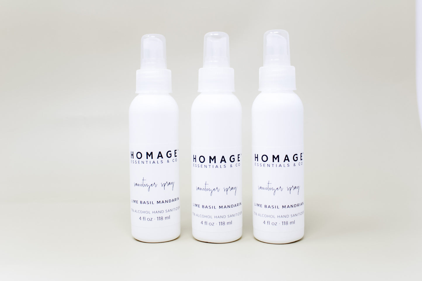75 % Alcohol Hand Sanitizer Spray (Various Sizes & Scents) - Homage Essentials & Co