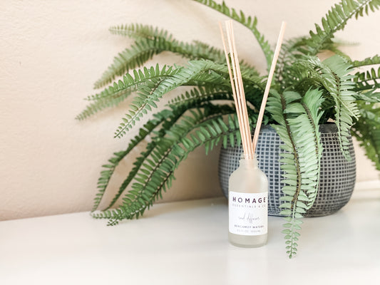 Reed Diffuser - Bergamot Waters - Homage Essentials & Co